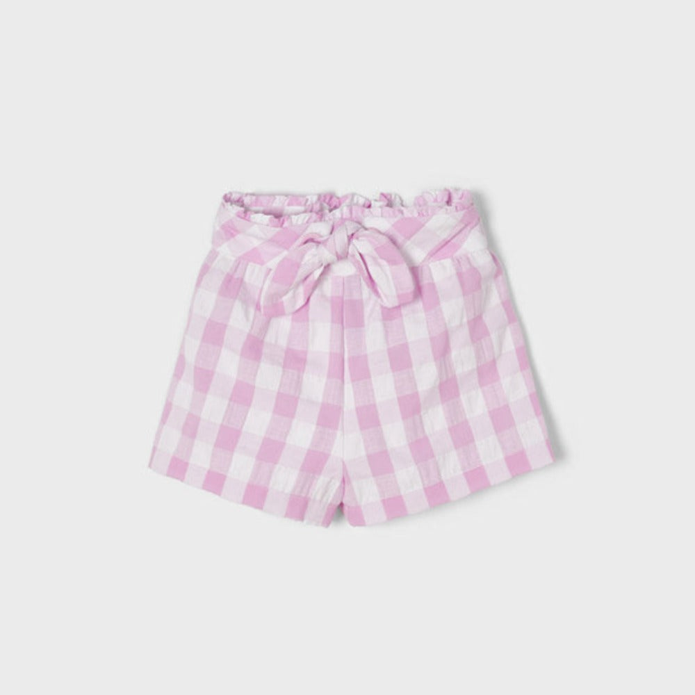 Mauve Gingham Shorts