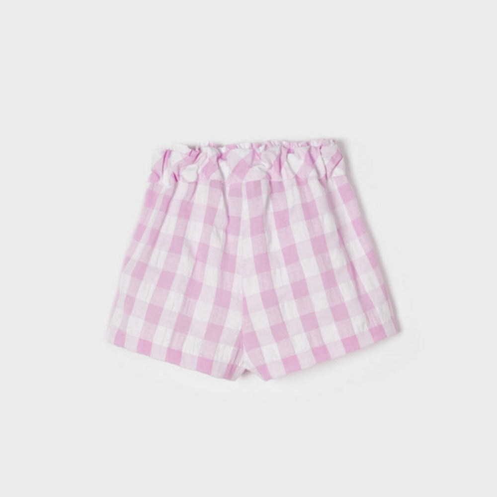 Mauve Gingham Shorts