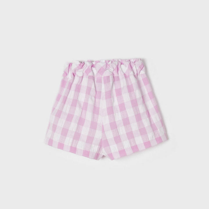 Mauve Gingham Shorts