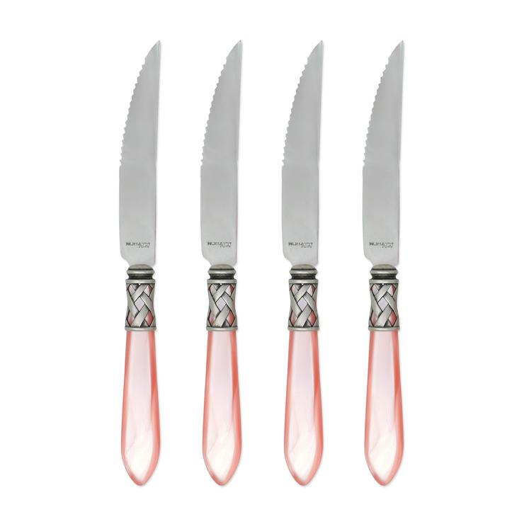 Aladdin Antique Light Pink Steak Knives