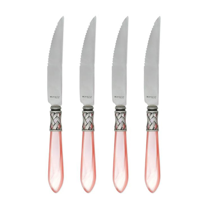 Aladdin Antique Light Pink Steak Knives
