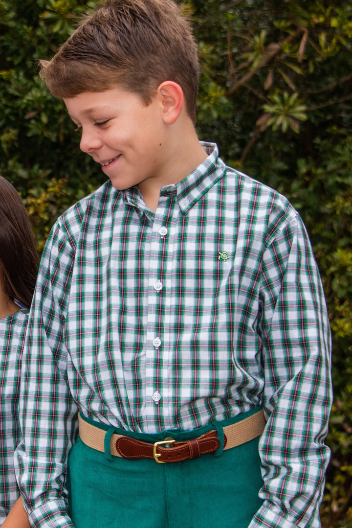 Evergreen Plaid Button Down Shirt