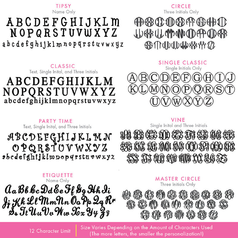 Embroidery Fonts