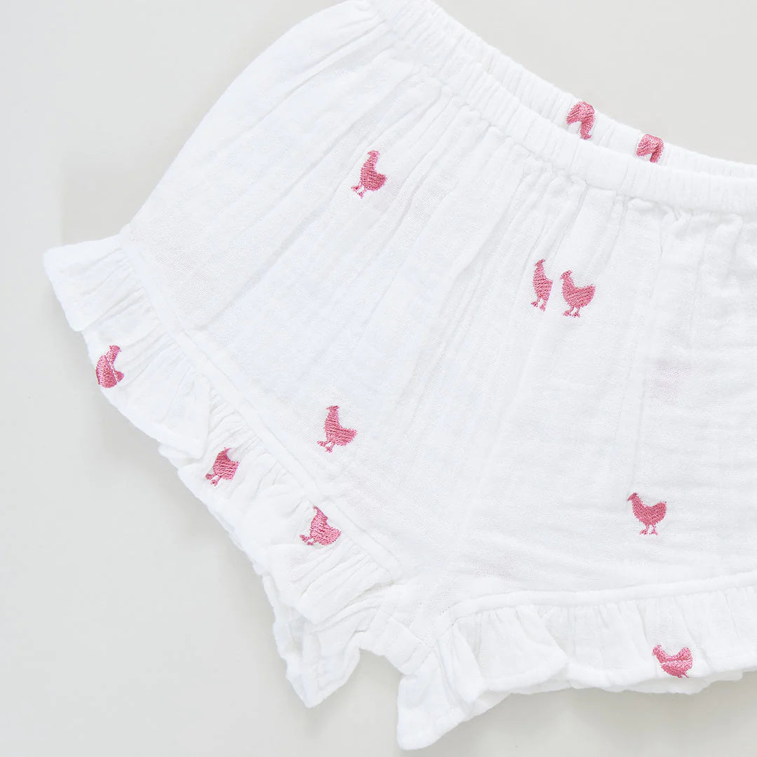 Pink Chickens Baby Girls Roey 2-Piece Set
