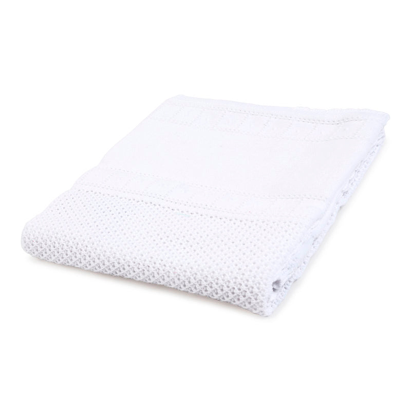 White Knitted Blanket